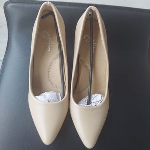 Nude women's J. Adams heels. Size 5.5